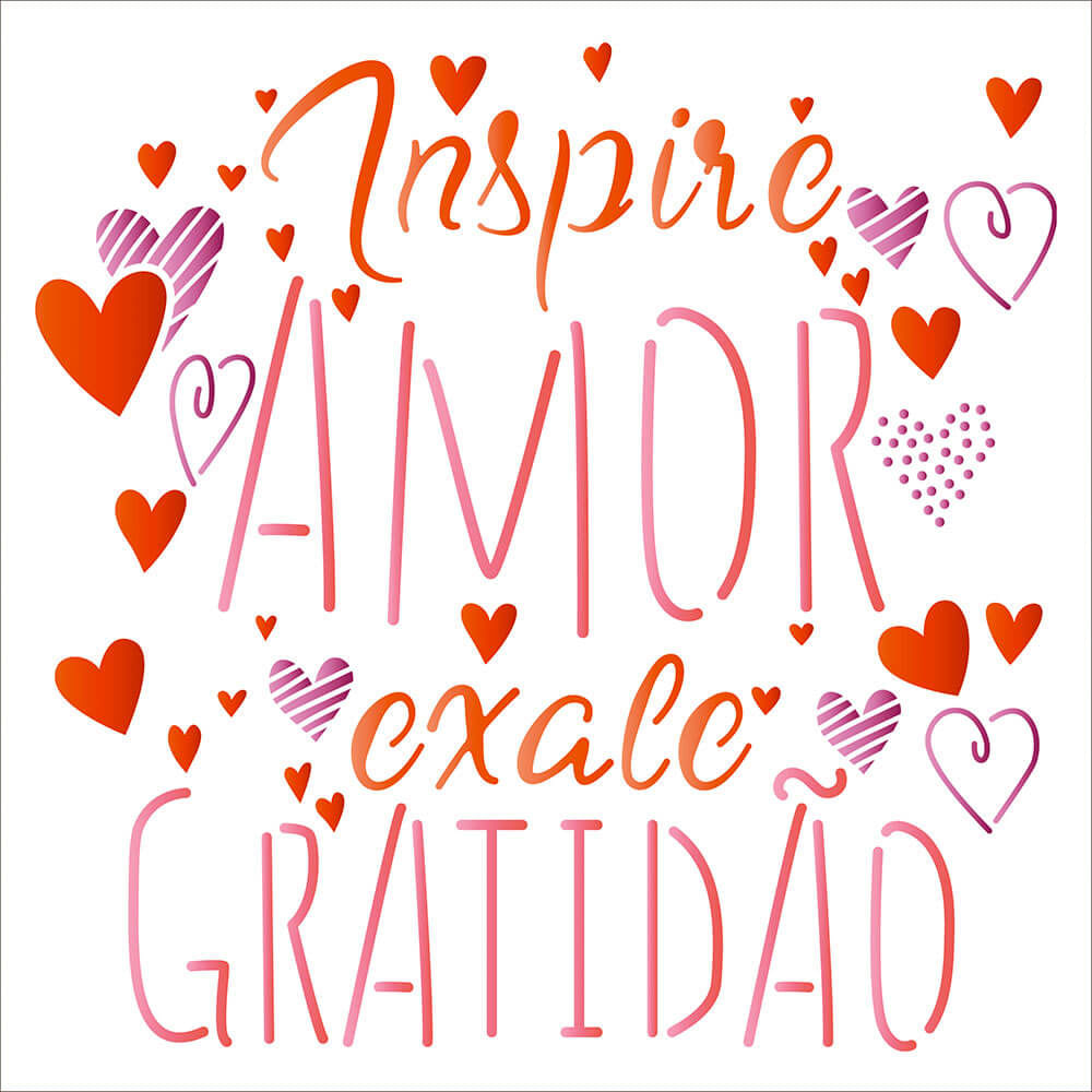 Quadro Inspire Amor, Exale Gratidão - Quadros Online