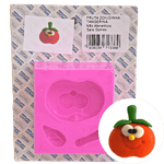 Molde de Silicone para Biscuit Polycol 13372 Fruta Zoiudinha Maçã 2x5,5x7cm  - eCasaDecor