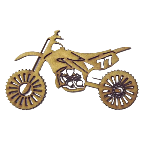 Moto, Quadro em MDF na cor preta com desenho de Moto Cross.…